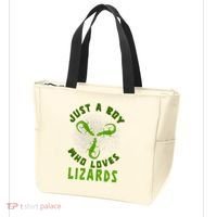 Just A Boy Who Loves Lizards Reptile Lizard Lovers Gift Tote Bag thumb 3
