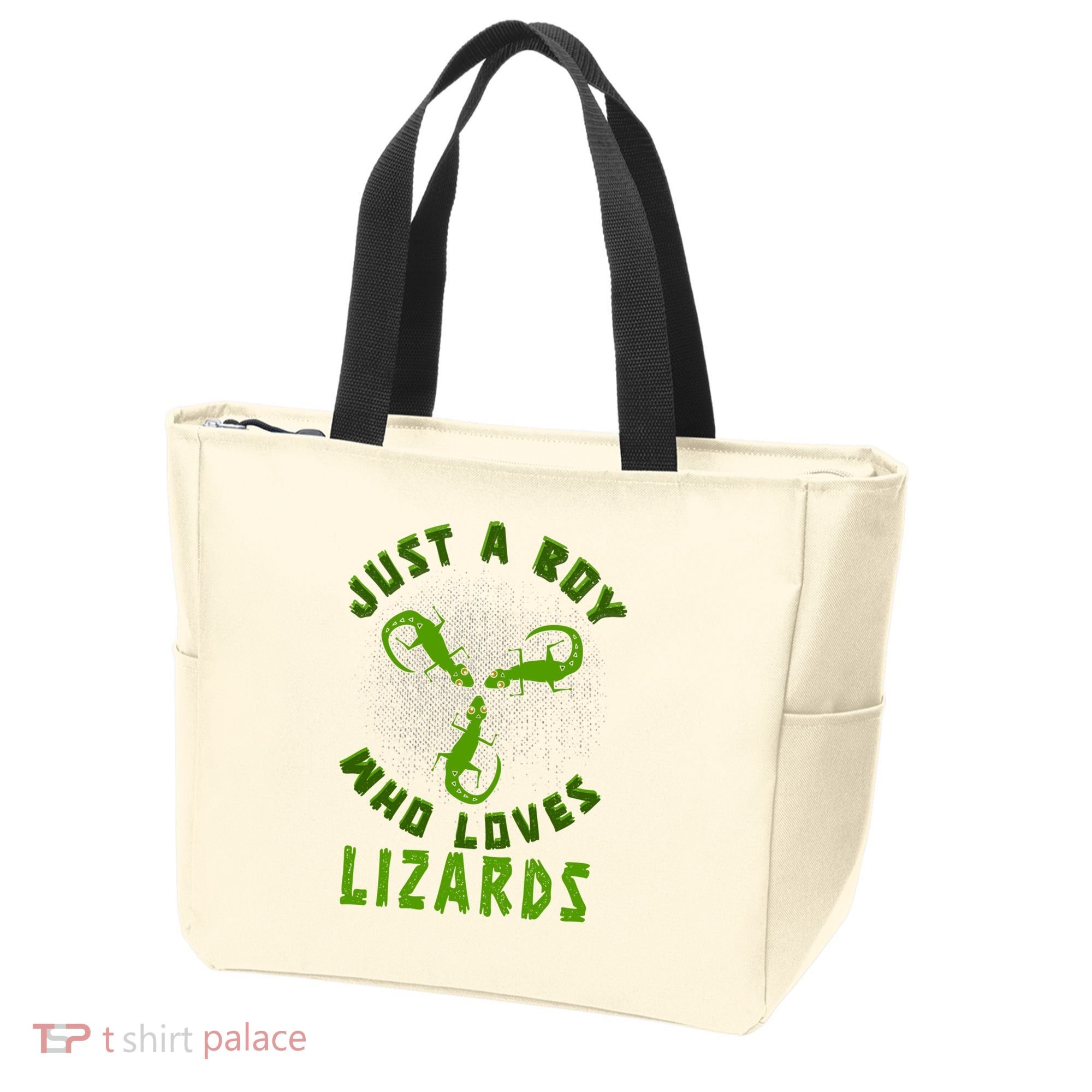 Just A Boy Who Loves Lizards Reptile Lizard Lovers Gift Tote Bag