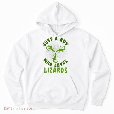 Just A Boy Who Loves Lizards Reptile Lizard Lovers Gift Hoodie
