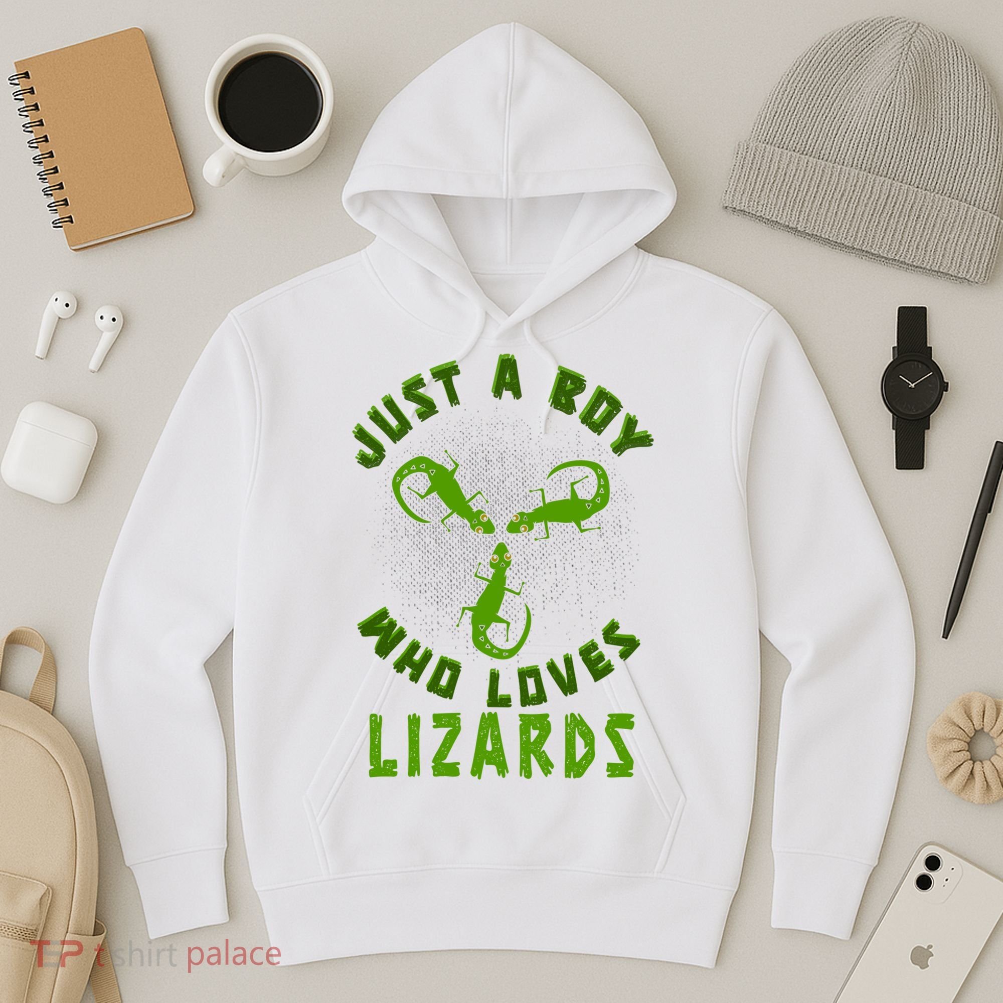 Just A Boy Who Loves Lizards Reptile Lizard Lovers Gift Hoodie