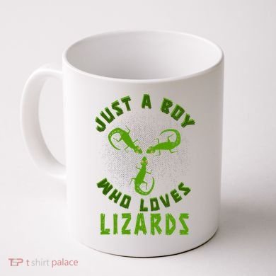 Just A Boy Who Loves Lizards Reptile Lizard Lovers Gift Coffee Mug
