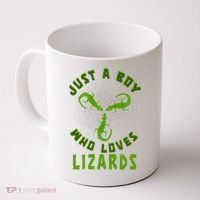 Just A Boy Who Loves Lizards Reptile Lizard Lovers Gift Coffee Mug thumb 0