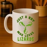 Just A Boy Who Loves Lizards Reptile Lizard Lovers Gift Coffee Mug thumb 4