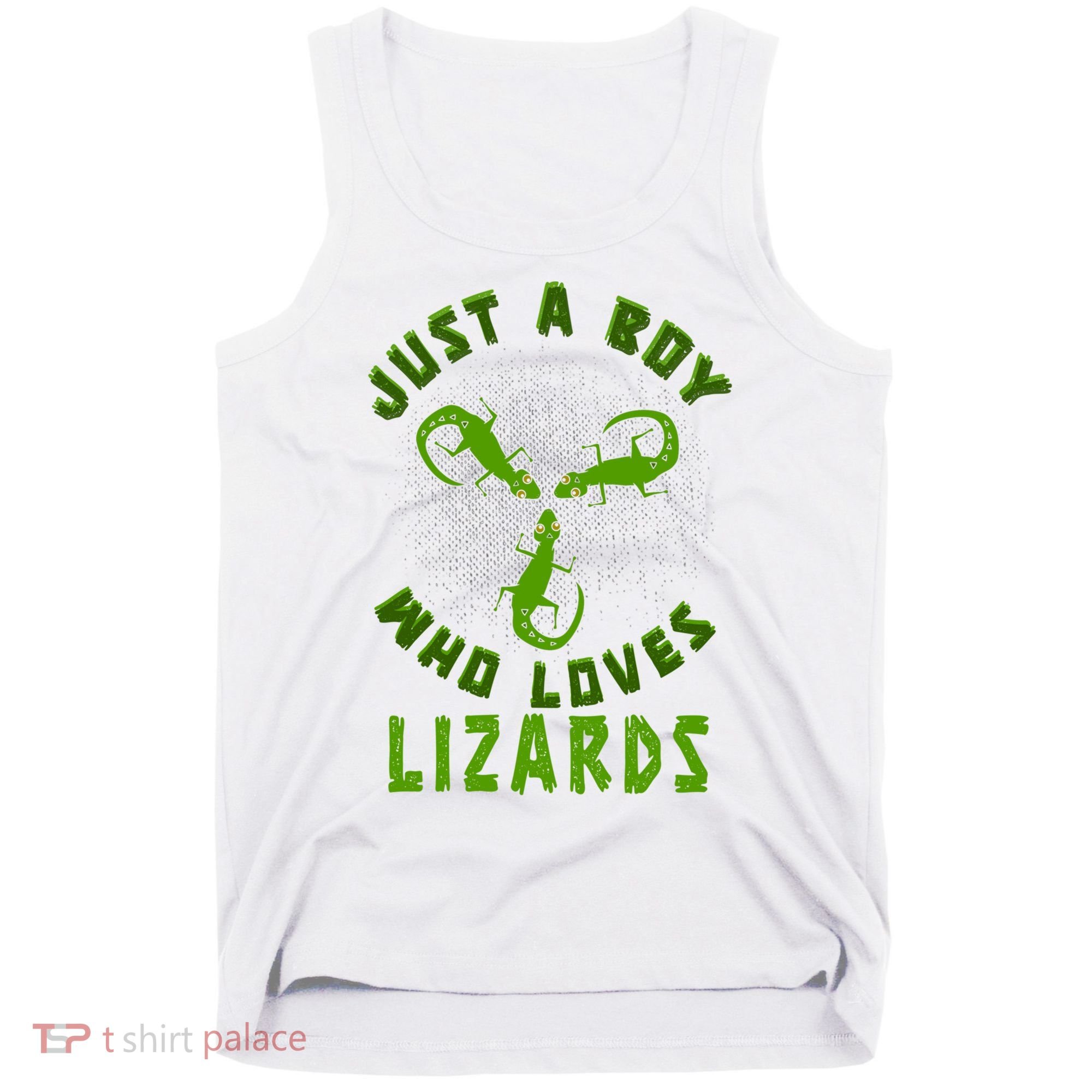 Just A Boy Who Loves Lizards Reptile Lizard Lovers Gift Tank Top
