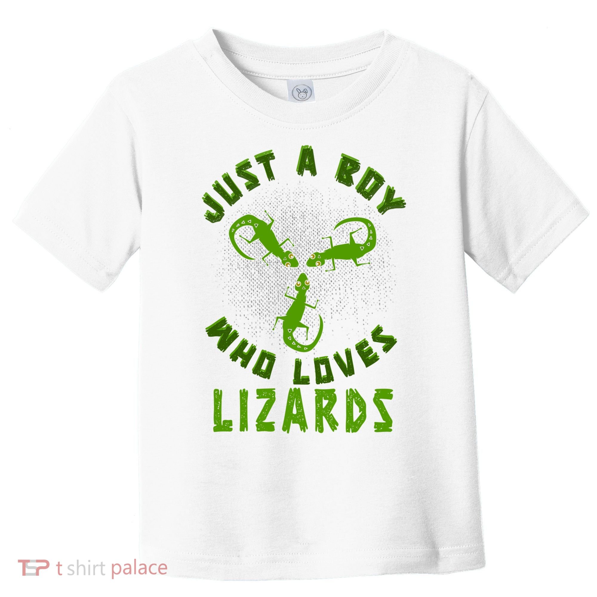 Just A Boy Who Loves Lizards Reptile Lizard Lovers Gift Toddler T-Shirt