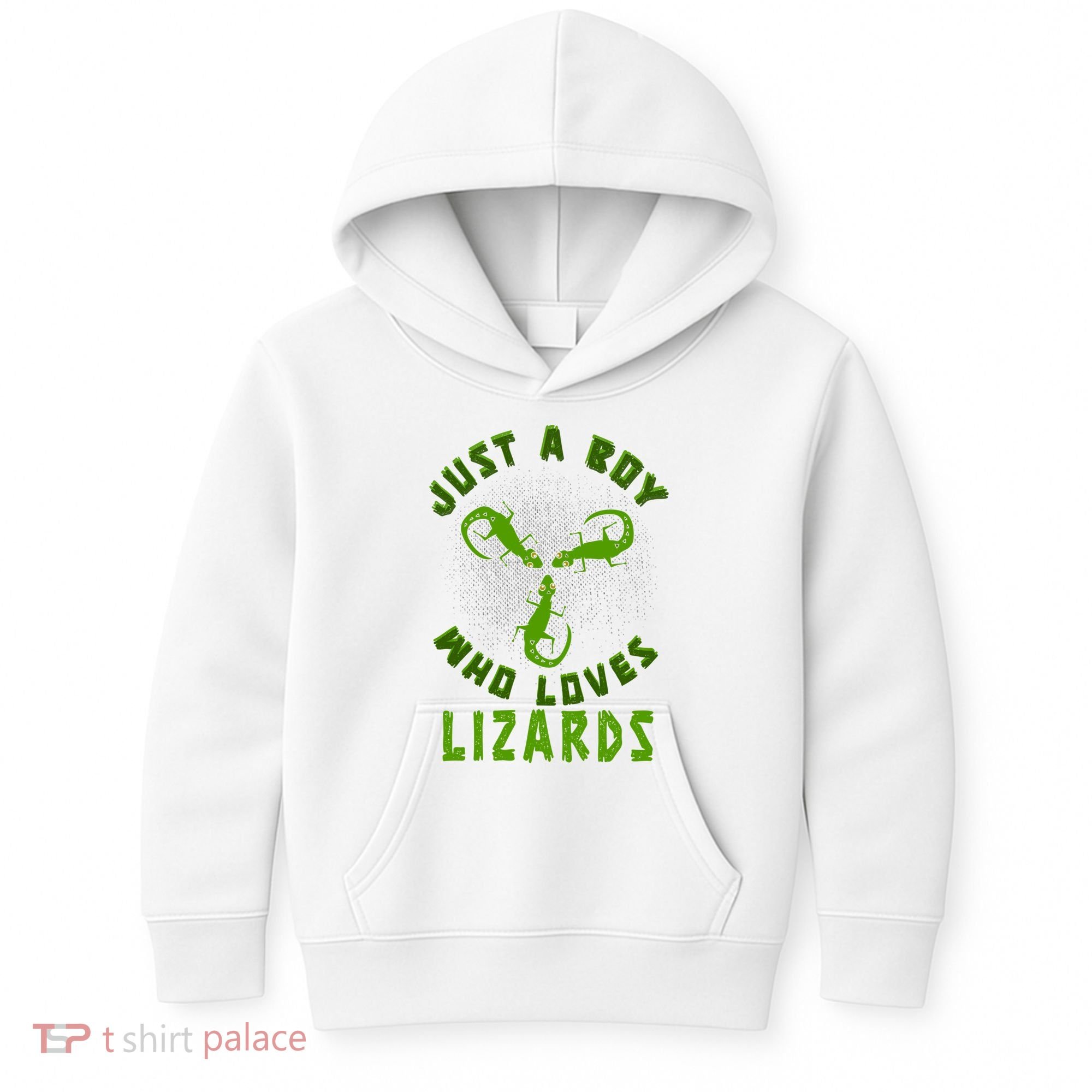 Just A Boy Who Loves Lizards Reptile Lizard Lovers Gift Kids Hoodie
