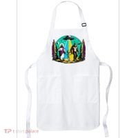 Jesus Alien Bigfoot And UfoS Apron thumb 0