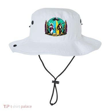 Jesus Alien Bigfoot And UfoS Bucket Hat