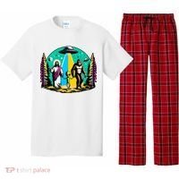 Jesus Alien Bigfoot And UfoS Pajama Set thumb 0