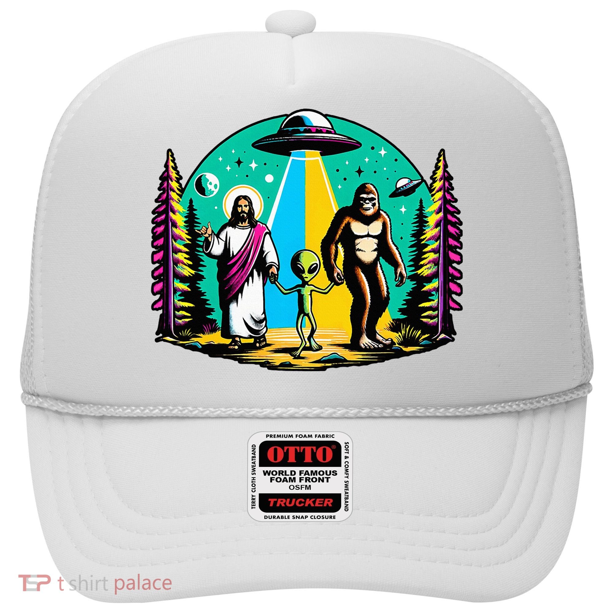 Jesus Alien Bigfoot And UfoS Hat
