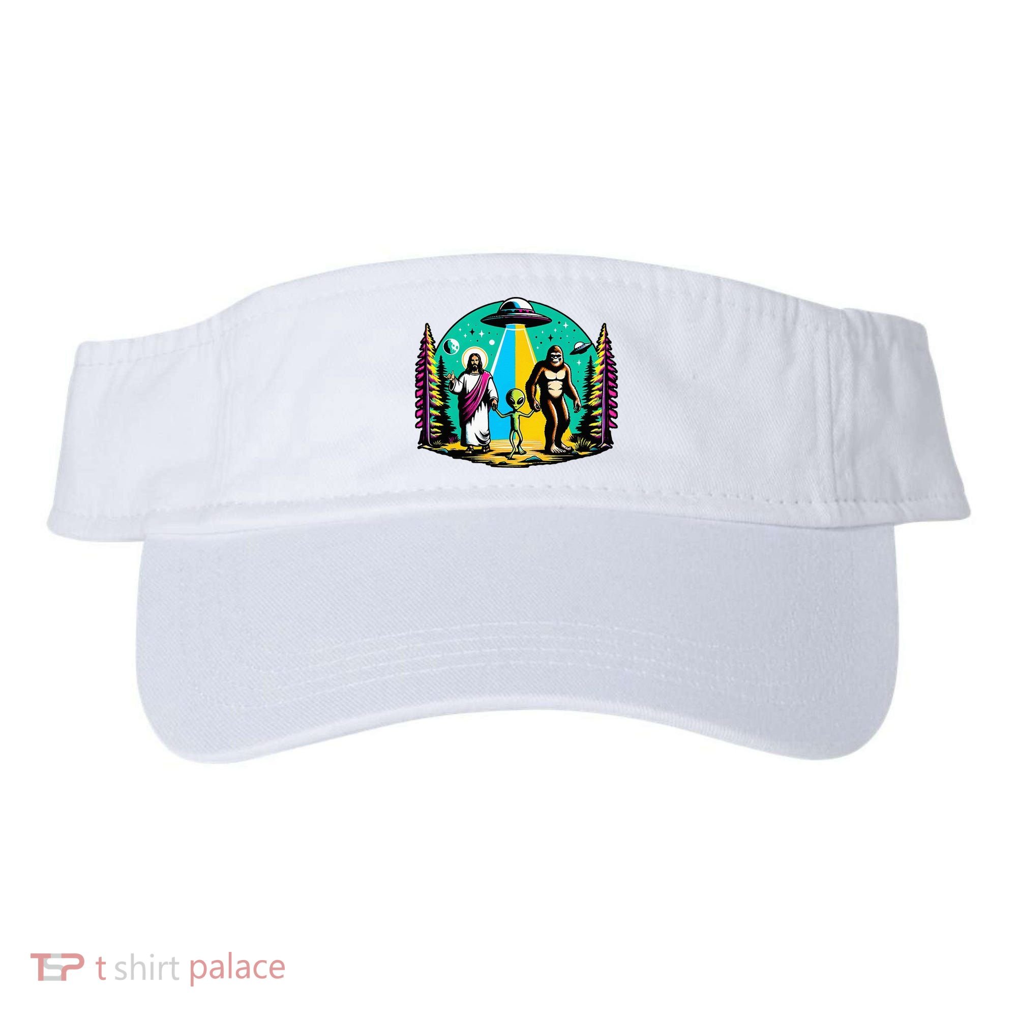 Jesus Alien Bigfoot And UfoS Visor