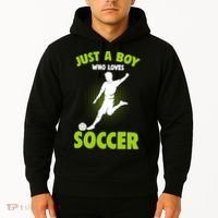 Just A Boy Who Loves Soccer Player Hoodie thumb 2