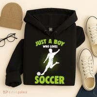 Just A Boy Who Loves Soccer Player Hoodie thumb 4