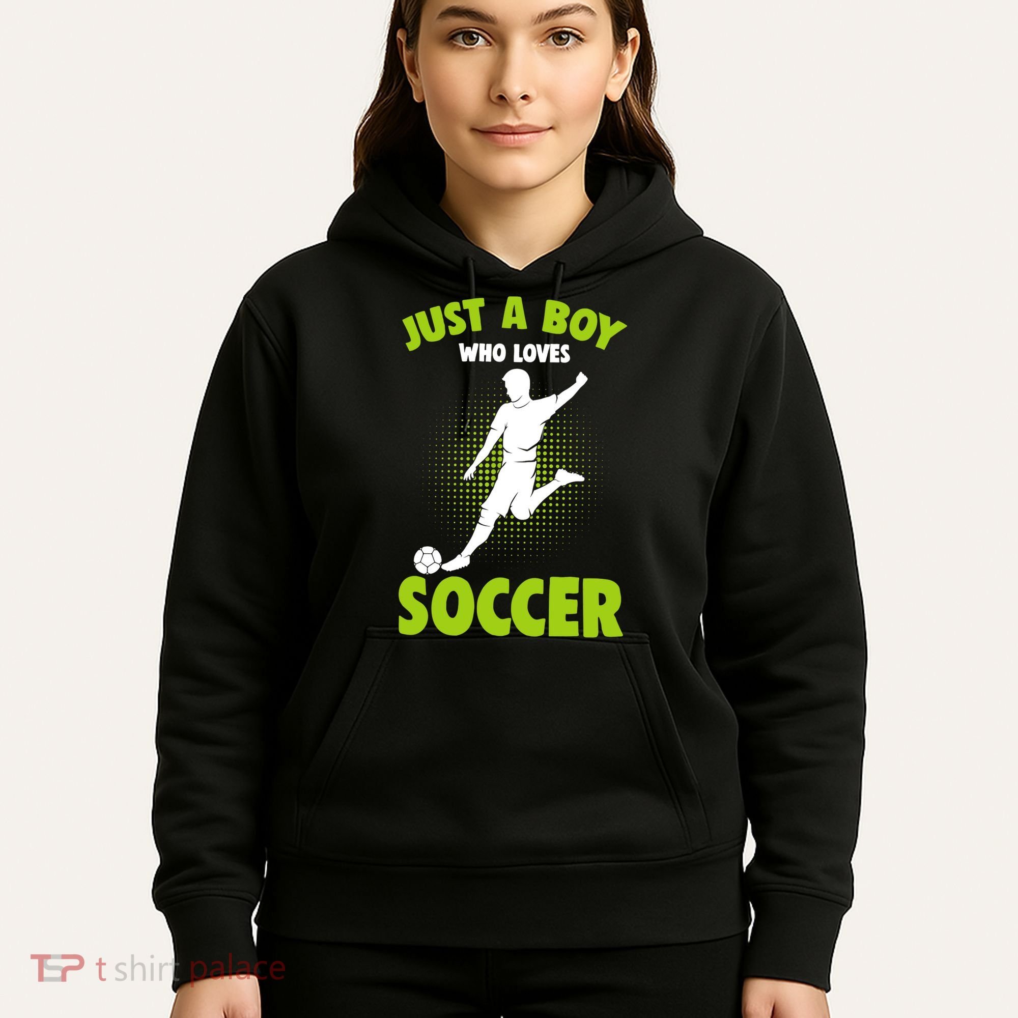 Just A Boy Who Loves Soccer Player Hoodie