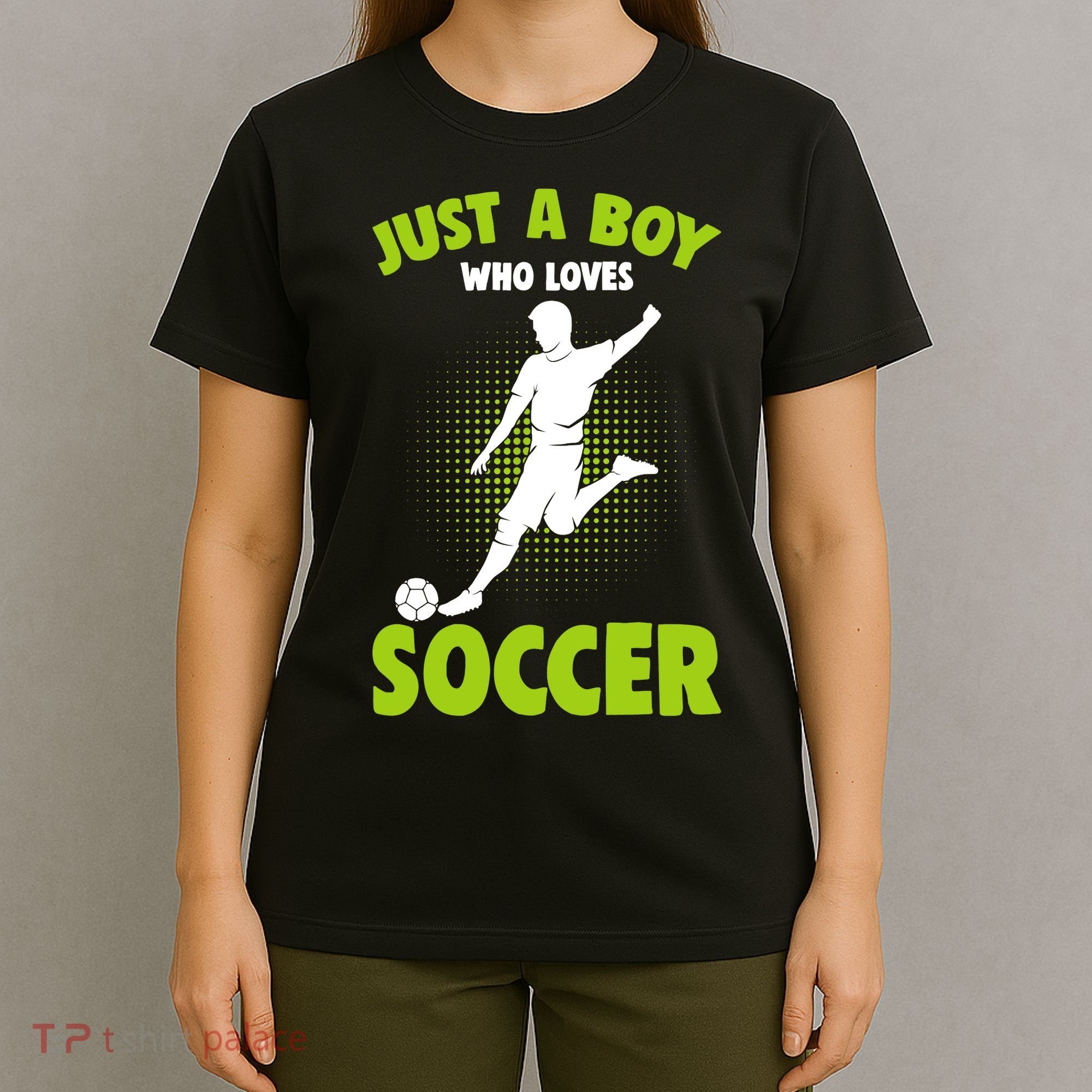 Just A Boy Who Loves Soccer Player T-Shirt
