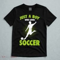Just A Boy Who Loves Soccer Player T-Shirt thumb 5