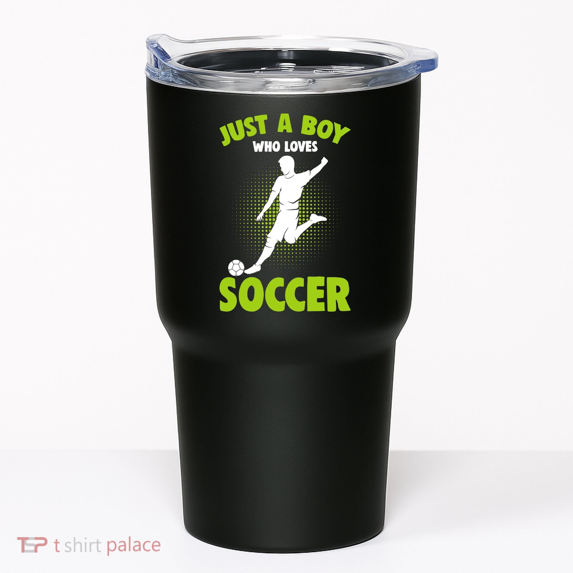 Just A Boy Who Loves Soccer Player Tumbler