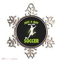 Just A Boy Who Loves Soccer Player Ornament thumb 0