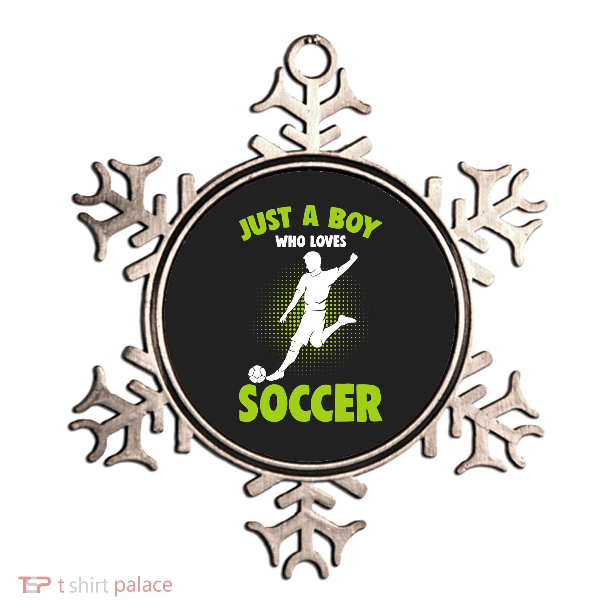 Just A Boy Who Loves Soccer Player Ornament