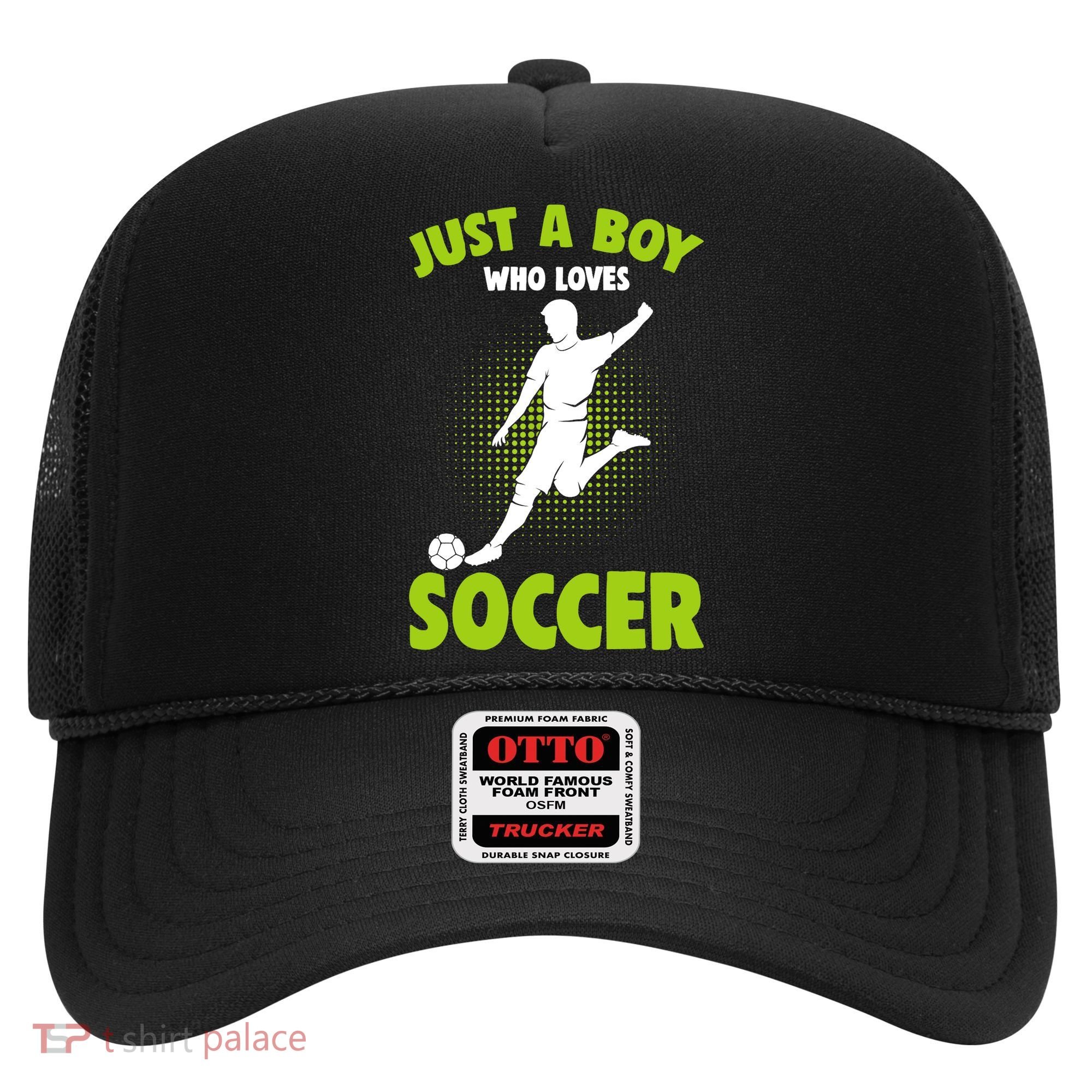 Just A Boy Who Loves Soccer Player Hat