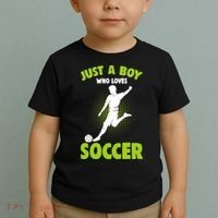 Just A Boy Who Loves Soccer Player Toddler T-Shirt thumb 2