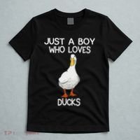 Just A Boy Who Loves Ducks Lover Gifts Duck Owner T-Shirt thumb 5