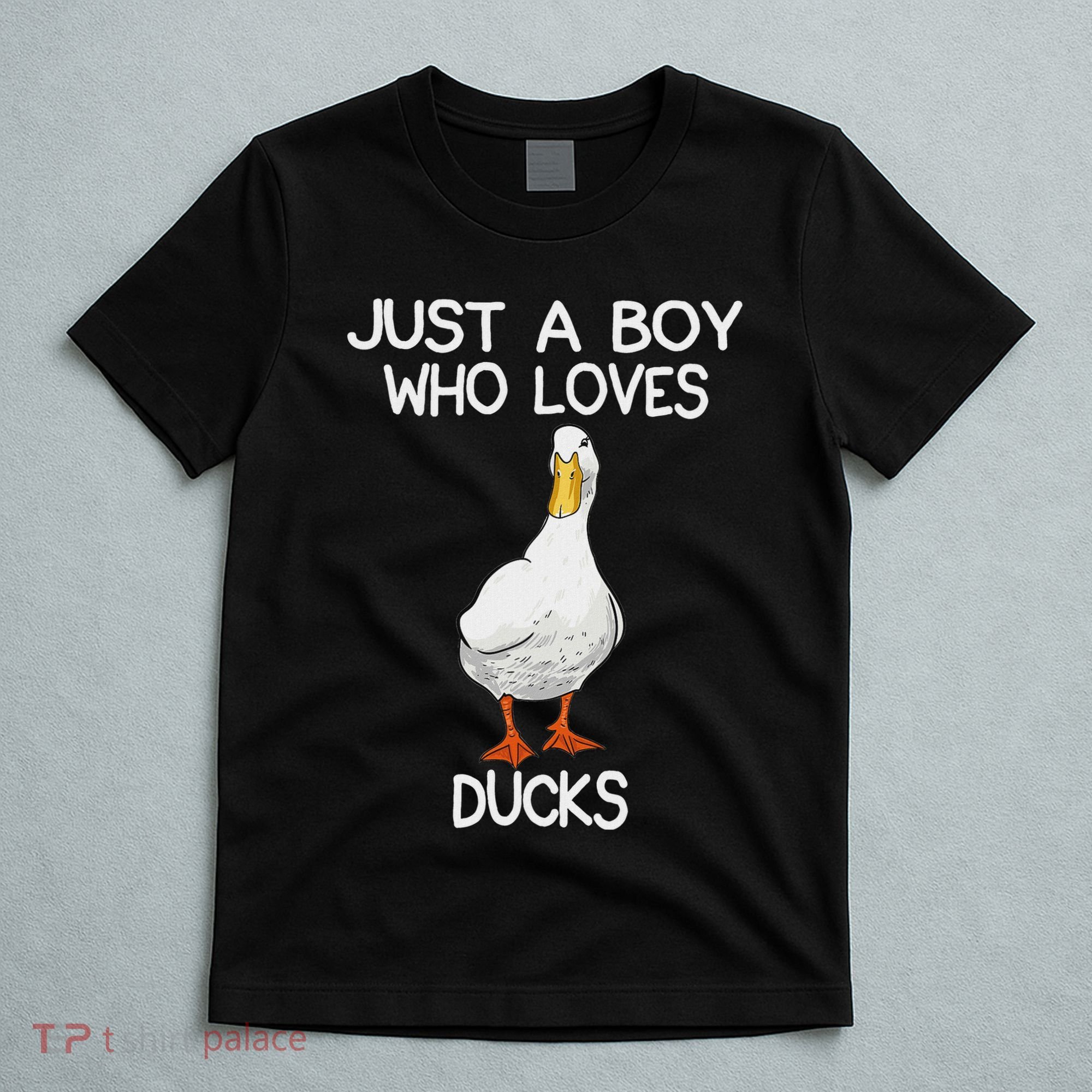 Just A Boy Who Loves Ducks Lover Gifts Duck Owner T-Shirt