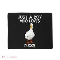 Just A Boy Who Loves Ducks Lover Gifts Duck Owner Mousepad thumb 0