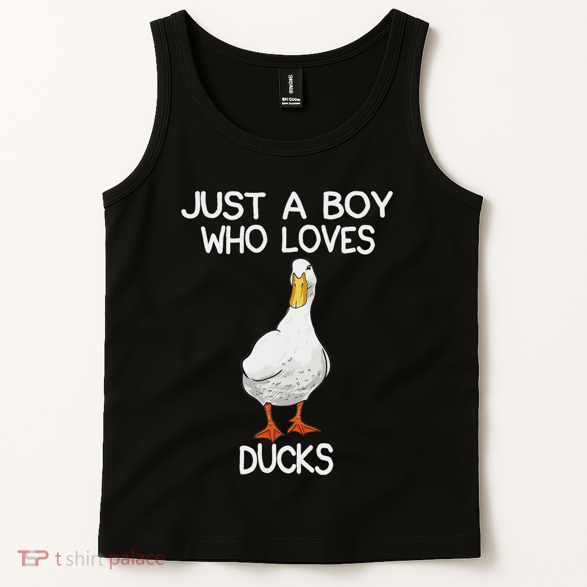 Just A Boy Who Loves Ducks Lover Gifts Duck Owner Tank Top