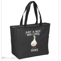 Just A Boy Who Loves Ducks Lover Gifts Duck Owner Tote Bag thumb 2
