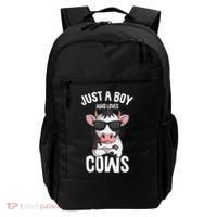 Just A Boy Who Loves Cows Farmer Cow Backpack thumb 0