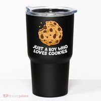Just A Boy Who Loves Cookies Tumbler thumb 0