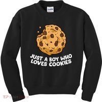 Just A Boy Who Loves Cookies Kids Sweatshirt thumb 0