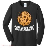Just A Boy Who Loves Cookies Kids Long Sleeve Shirt thumb 0