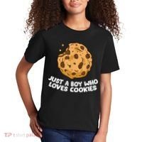 Just A Boy Who Loves Cookies Kids T-Shirt thumb 2