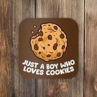 Just A Boy Who Loves Cookies Coaster thumb 0