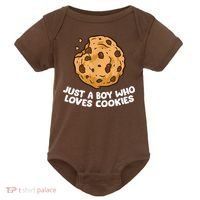 Just A Boy Who Loves Cookies Baby Bodysuit thumb 0