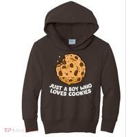 Just A Boy Who Loves Cookies Kids Hoodie thumb 0