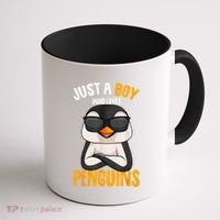Just A Boy Who Loves Penguins Penguin Coffee Mug thumb 1