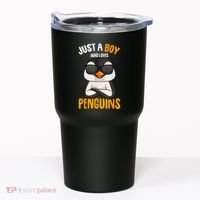 Just A Boy Who Loves Penguins Penguin Tumbler thumb 0