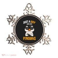 Just A Boy Who Loves Penguins Penguin Ornament thumb 0