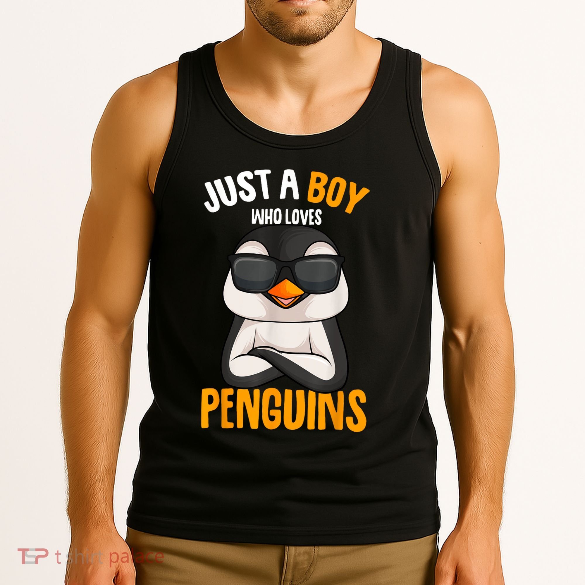 Just A Boy Who Loves Penguins Penguin Tank Top