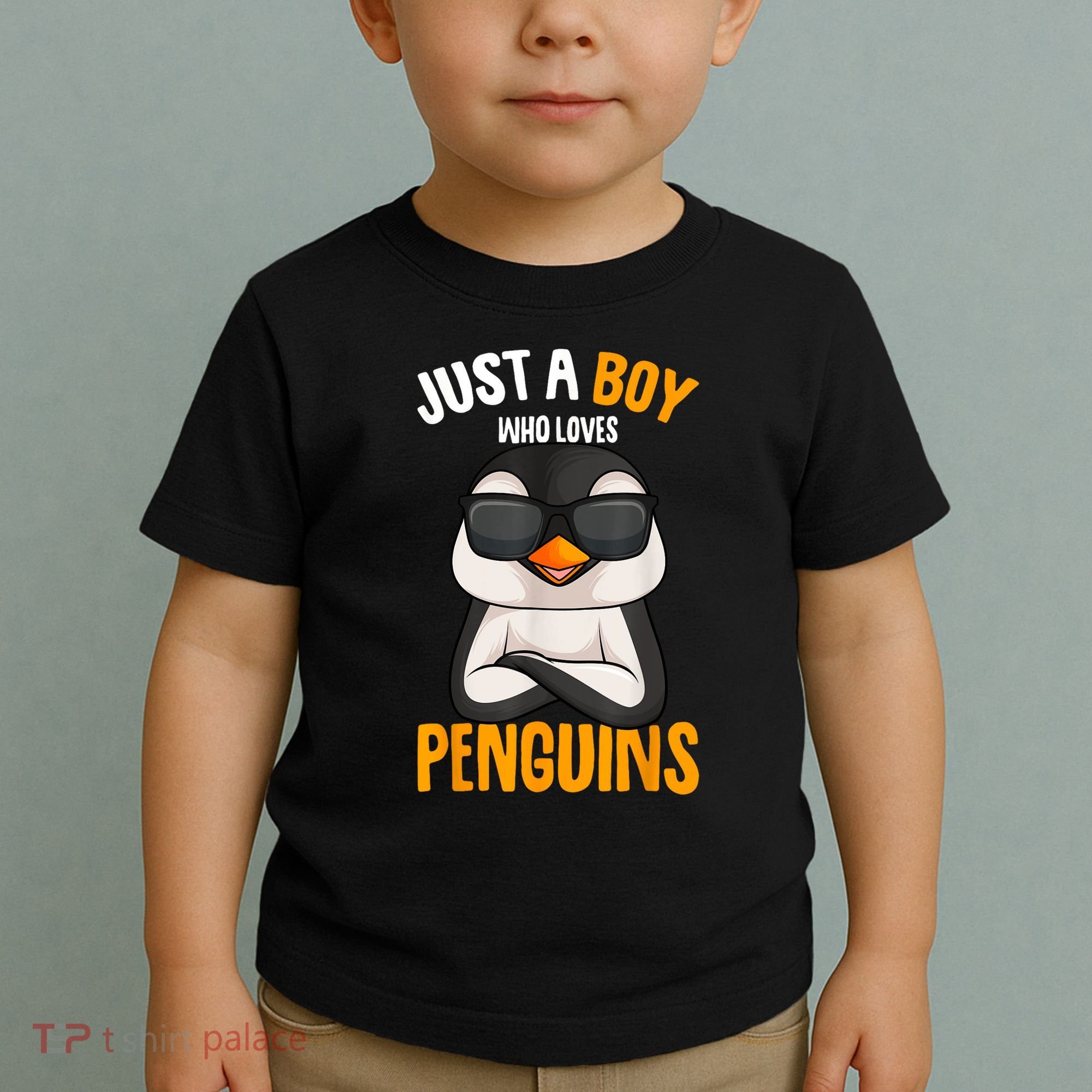 Just A Boy Who Loves Penguins Penguin Toddler T-Shirt