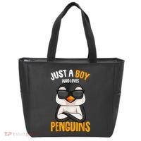 Just A Boy Who Loves Penguins Penguin Tote Bag thumb 0