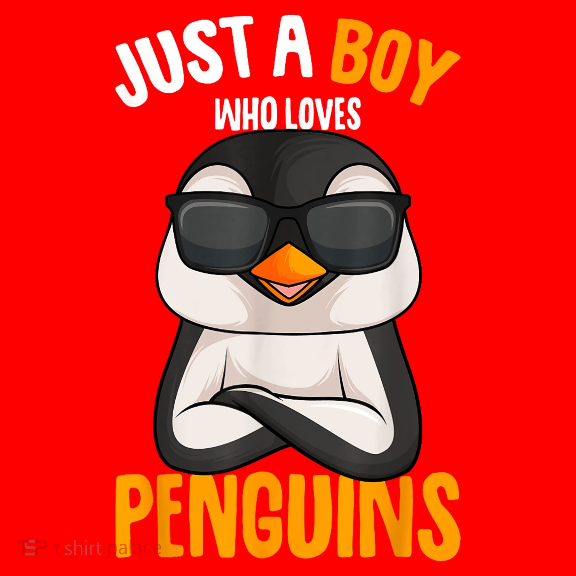 Just A Boy Who Loves Penguins Penguin Santa Hat