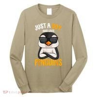 Just A Boy Who Loves Penguins Penguin Long Sleeve Shirt thumb 0