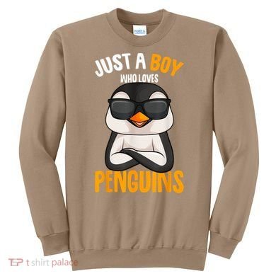 Just A Boy Who Loves Penguins Penguin Sweatshirt