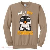 Just A Boy Who Loves Penguins Penguin Sweatshirt thumb 0