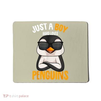 Just A Boy Who Loves Penguins Penguin Mousepad