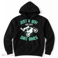 Just A Boy Who Loves Dirt Bikes Motocross Enduro Dirt Biking Hoodie thumb 0